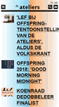 Mobile Screenshot of de-ateliers.nl